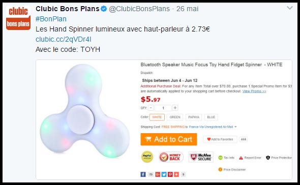 Hand Spinner Bluetooth