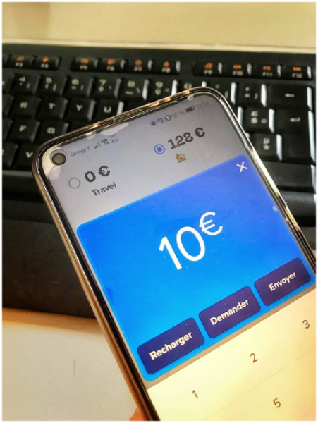 Lien de paiement sur l'application mobile Lydia