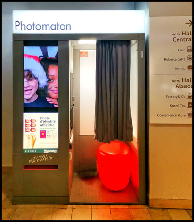 Photomaton Paris - Gare de l'est - hall principal