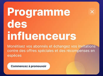 Programme d'influenceurs Sweatcoin